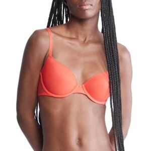 NWT Calvin Klein Sheer Marquisette Spacer Demi Bra